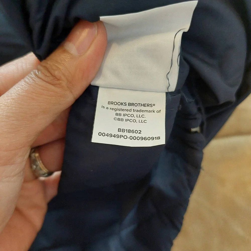 Brooks Brothers Quilted Vest‎ Navy Blue Men's Size 2XL